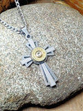 Men's 9mm Bullet Cross Necklace