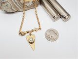 Follow Your Arrow Gold Bullet Necklace