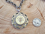 Ricochet Rounds Medallion Bullet Necklace - BEST SELLER