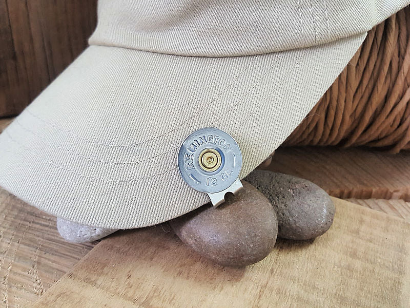 12 Gauge Shotgun Casing Golf Ball Marker & Hat Clip Set - Golf