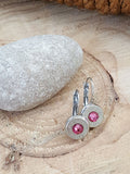 Breast Cancer Awareness PINK Bullet Earrings - Lever Back Style