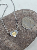 22 Caliber Tiny Bullet Heart Necklace