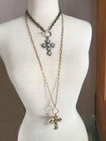 Gothic Style Cross Convertible Bullet Necklace