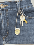 12 Gauge Shotshell Jumbo Safety Pin Key Ring