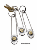 44 Magnum Bullet Jumbo Safety Pin Key Ring