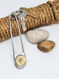 12 Gauge Shotshell Jumbo Safety Pin Key Ring