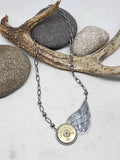 Asymmetrical 12 Gauge Shotshell Wing Necklace