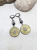 12 Gauge STAINLESS Beaded Dangle Earrings
