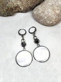 12 Gauge STAINLESS Beaded Dangle Earrings