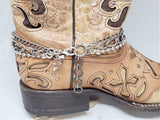Lone Star Theme Multi-Chain Bullet Boot Bracelet-Boot Bracelet-SureShot Jewelry