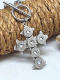 Gothic Style Cross Convertible Bullet Necklace