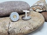 Silver 12 Gauge Shotshell Cuff Links - Choice of Brands