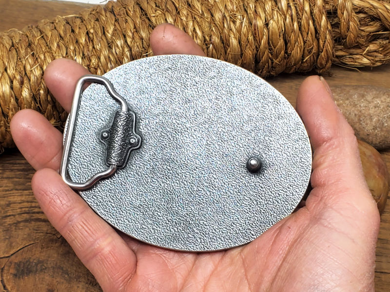 Bullet & Shotshell Oval Belt Buckle II – SureShot Jewelry display picture 1