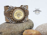 12 Gauge Winged Mixed Metal SMOOTH Brass Cuff Bracelet