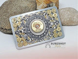 Bullet & Shotshell Rectangle Belt Buckle