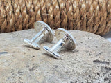 Silver Buckhead Bottle Cap Cuff Links - Alexander Keith Brewery