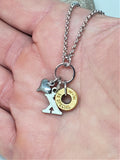 Hugs & Kisses - X's and O's Bullet Necklace