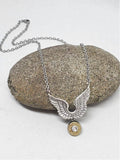Winged Bullet Necklace