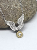Winged Bullet Necklace