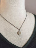 Sterling Silver 9mm Bullet Pendant Necklace