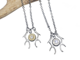Petite Double Antler Bullet Necklace