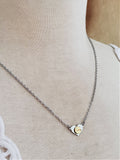 22 Caliber Tiny Bullet Heart Necklace