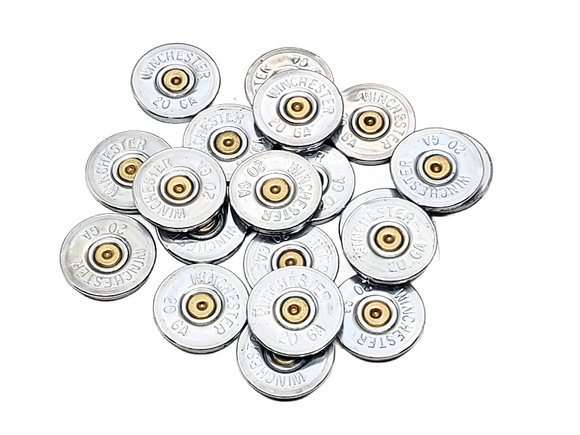 SILVER WINCHESTER Brand 20 Gauge Shotshell Slices - Lot of 20