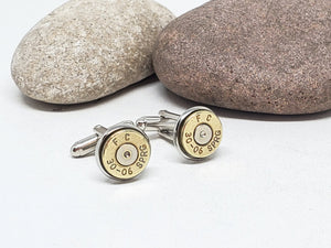 Classic Bullet Cuff Links - 12mm - 30-06 - Other Calibers Available