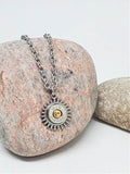 Small Caliber Sunburst Style Bullet Necklace