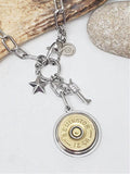 12 Gauge SILVER Paperclip Chain Charm Necklace