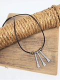 Triple Horseshoe Nail Necklace - Unisex Styling