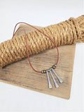 Triple Horseshoe Nail Necklace - Unisex Styling