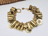 Brass & Gold Loaded Bullet & Shotshell Bracelet