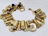 Brass & Gold Loaded Bullet & Shotshell Bracelet