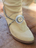 12 Gauge Shotshell Concho and Chain Boot Bracelet