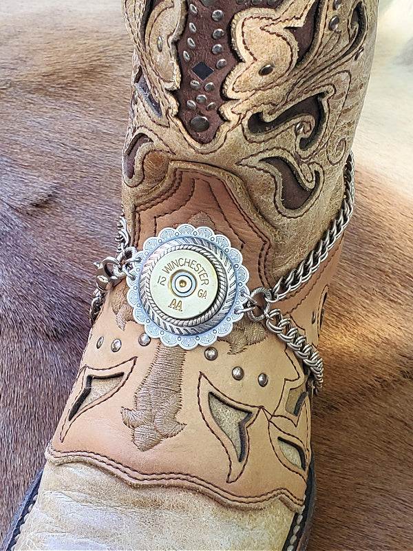 12 Gauge Shotshell Concho and Chain Boot Bracelet – SureShot Jewelry