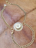 12 Gauge Shotshell Concho and Chain Boot Bracelet