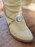 12 Gauge Shotshell Concho and Chain Boot Bracelet