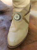 12 Gauge Shotshell Concho and Chain Boot Bracelet