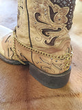 12 Gauge Shotshell Concho and Chain Boot Bracelet