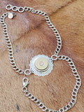 12 Gauge Shotshell Concho and Chain Boot Bracelet