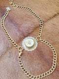12 Gauge Shotshell Concho and Chain Boot Bracelet