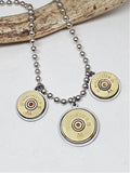 Triple Shotshell Ball Chain Necklace - 12 and 20 Gauges