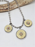 Triple Shotshell Ball Chain Necklace - 12 and 20 Gauges
