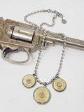 Triple Shotshell Ball Chain Necklace - 12 and 20 Gauges