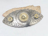 Oval Marquis Shotshell & Bullet French Hair Barrette