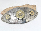 Oval Marquis Shotshell & Bullet French Hair Barrette