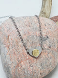 22 Caliber Tiny Heart Bullet Necklace