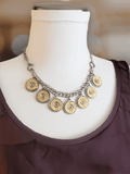 20 Gauge Shotshell Stainless Bib Necklace