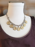 20 Gauge Shotshell Stainless Bib Necklace